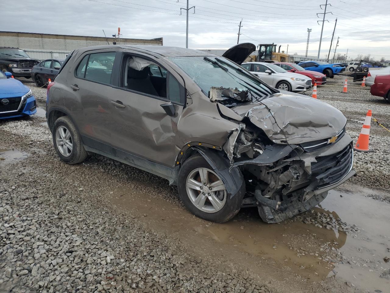 2021 Chevrolet Trax VIN KL7CJKSB2MB304958 Copart auction photo, rollover damage thumbnail 4