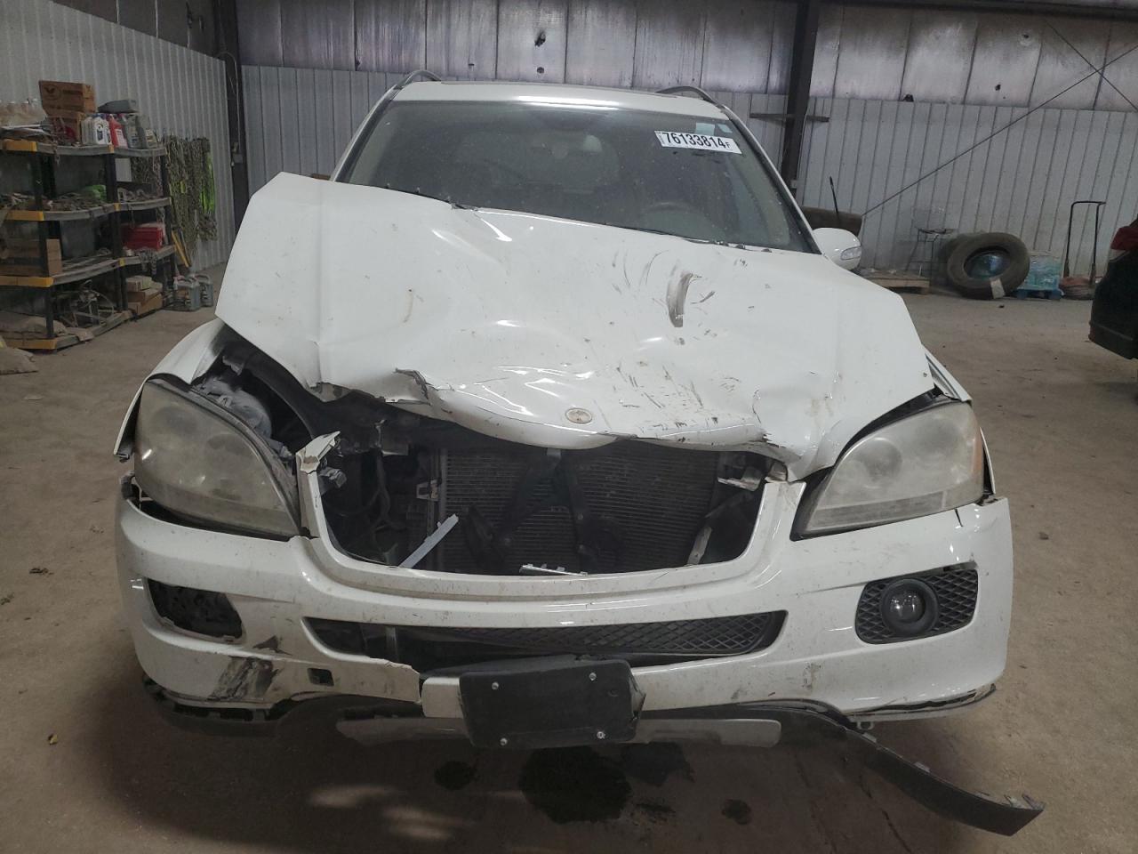 2008 Mercedes-Benz M-klasse VIN 4JGBB86E68A377390 Copart auction photo, front end / side damage thumbnail 5