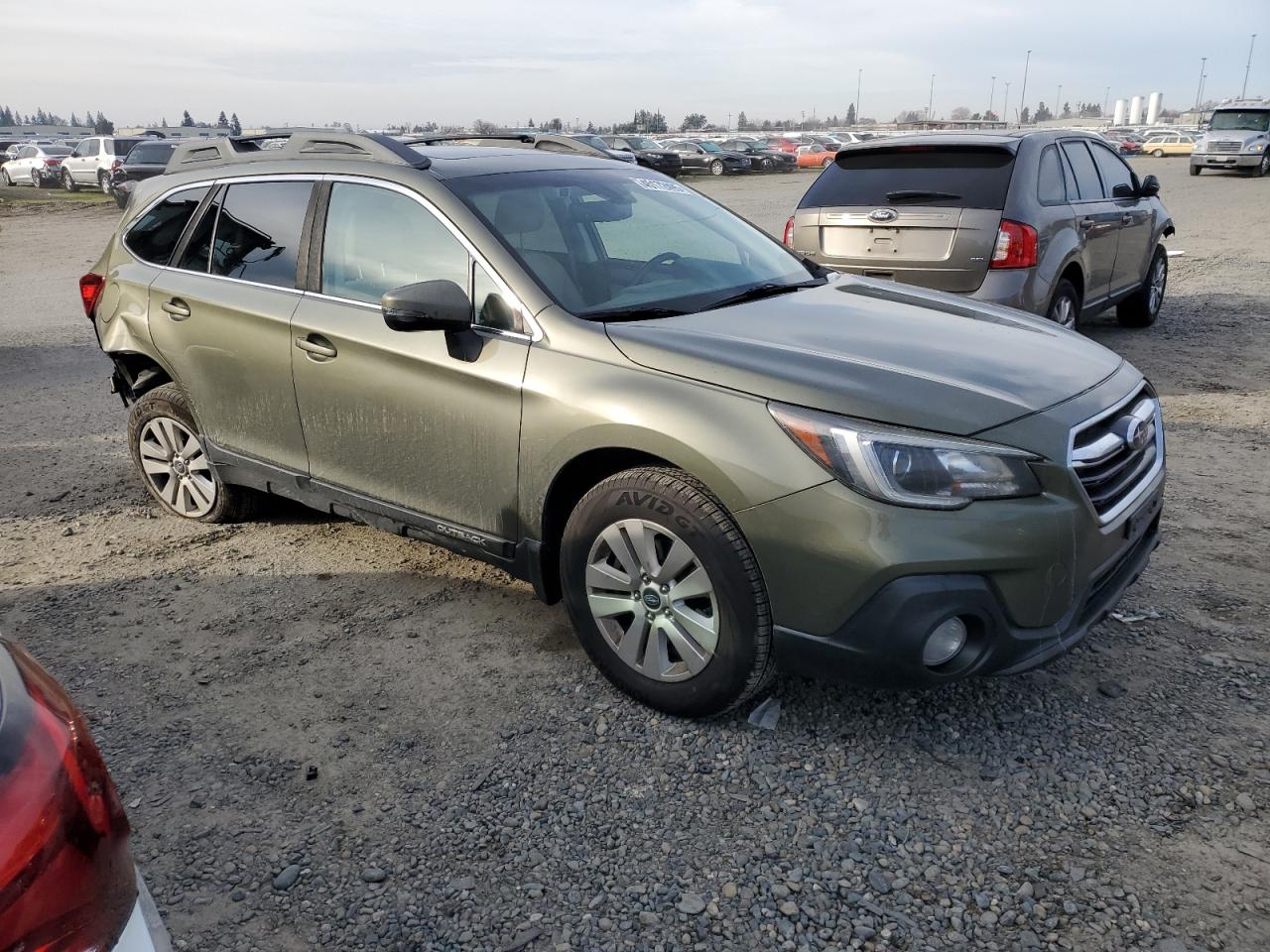 2018 Subaru Outback VIN 4S4BSAHC8J3219534 Copart auction photo, rear end damage thumbnail 4