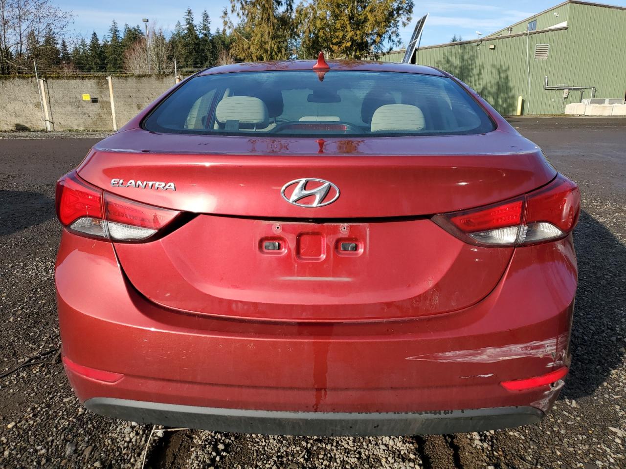 2014 Hyundai Elantra VIN 5NPDH4AE6EH546131 Copart auction photo, front end damage thumbnail 6