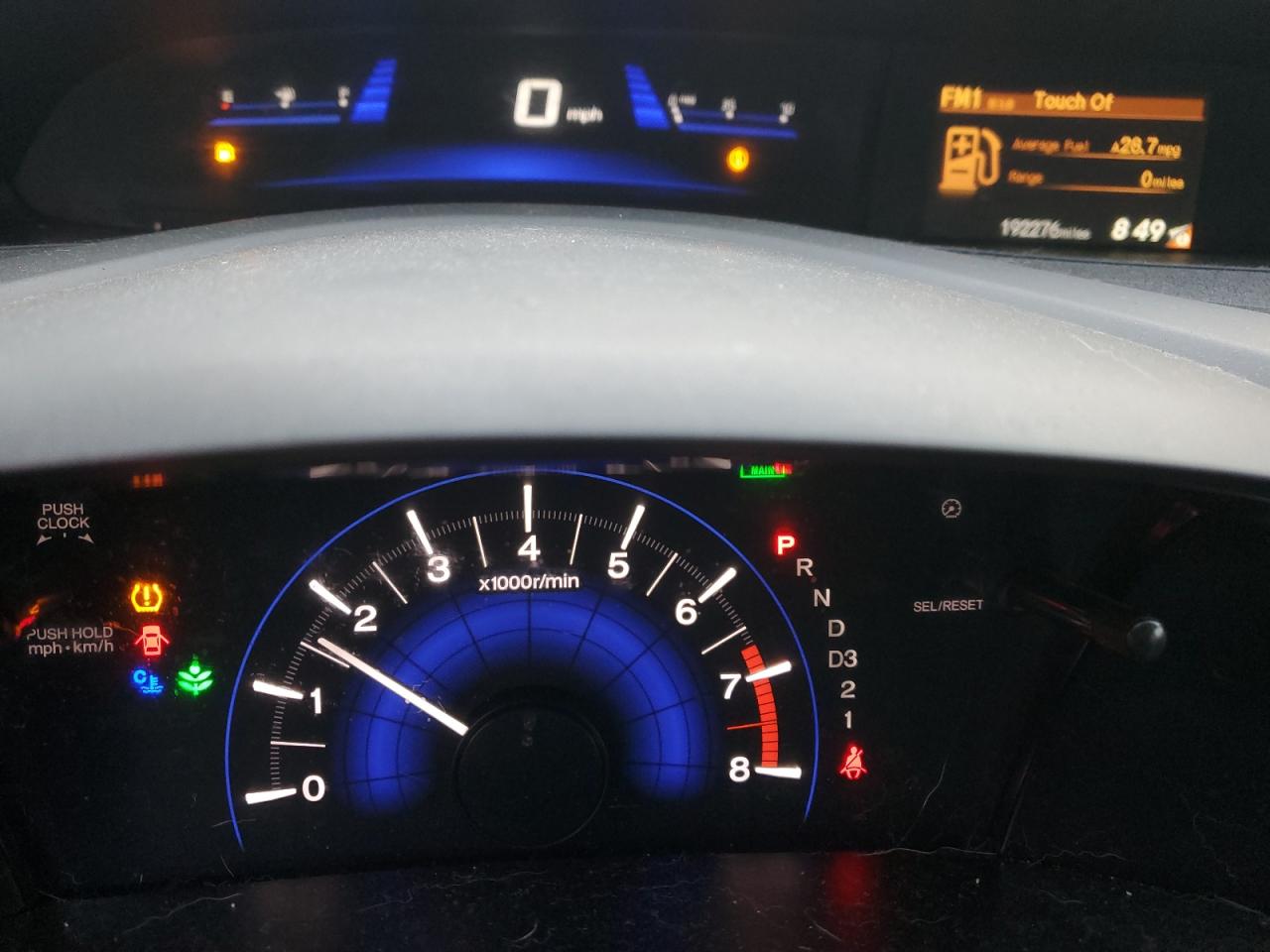 2012 Honda Civic VIN 2HGFB2F55CH572962 Copart auction photo, front end / rear end damage thumbnail 9
