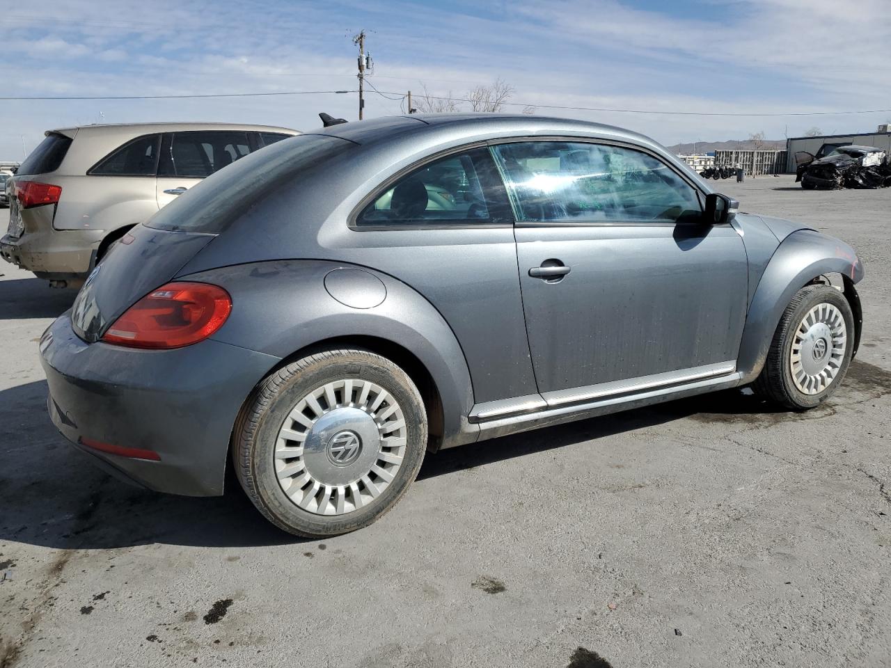 2014 Volkswagen Beetle VIN 3VWH17AT4EM635371 Copart auction photo, front end damage thumbnail 3