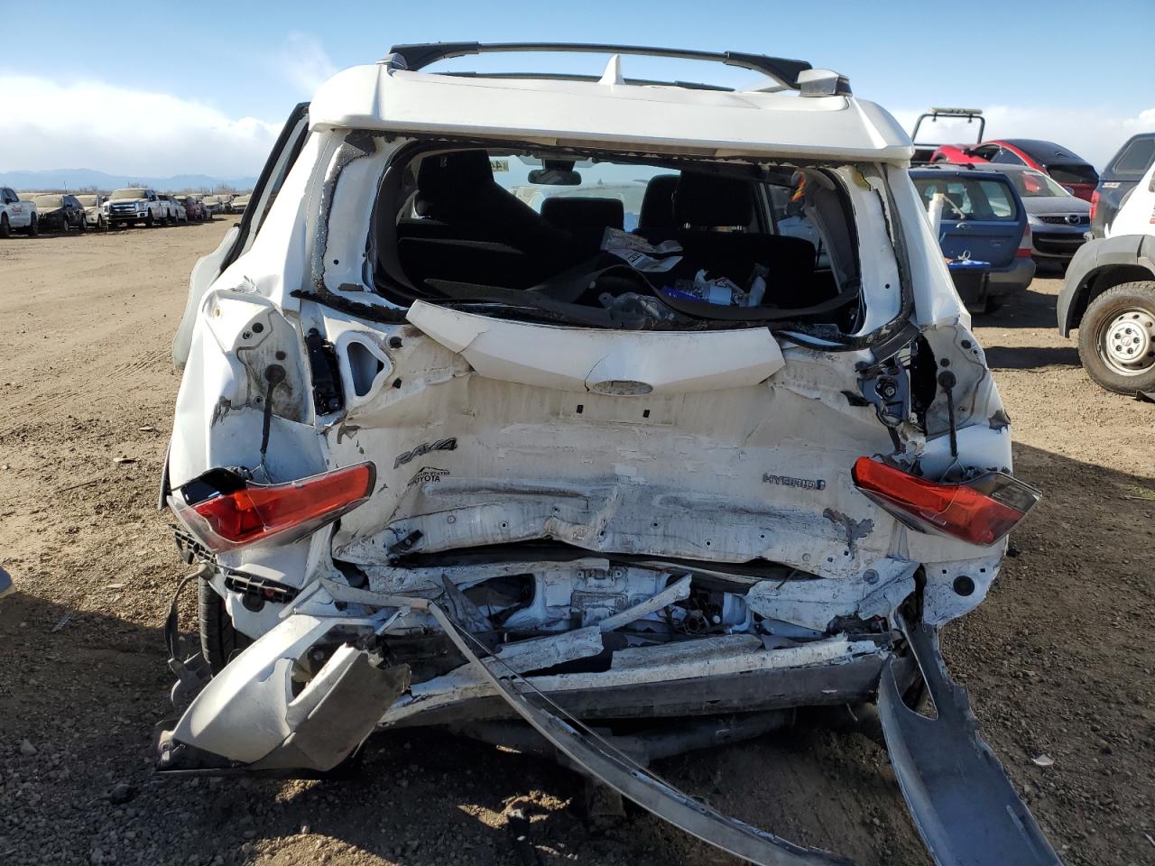 2018 Toyota RAV 4 VIN JTMRJREV6JD236336 Copart auction photo, rear end damage thumbnail 6