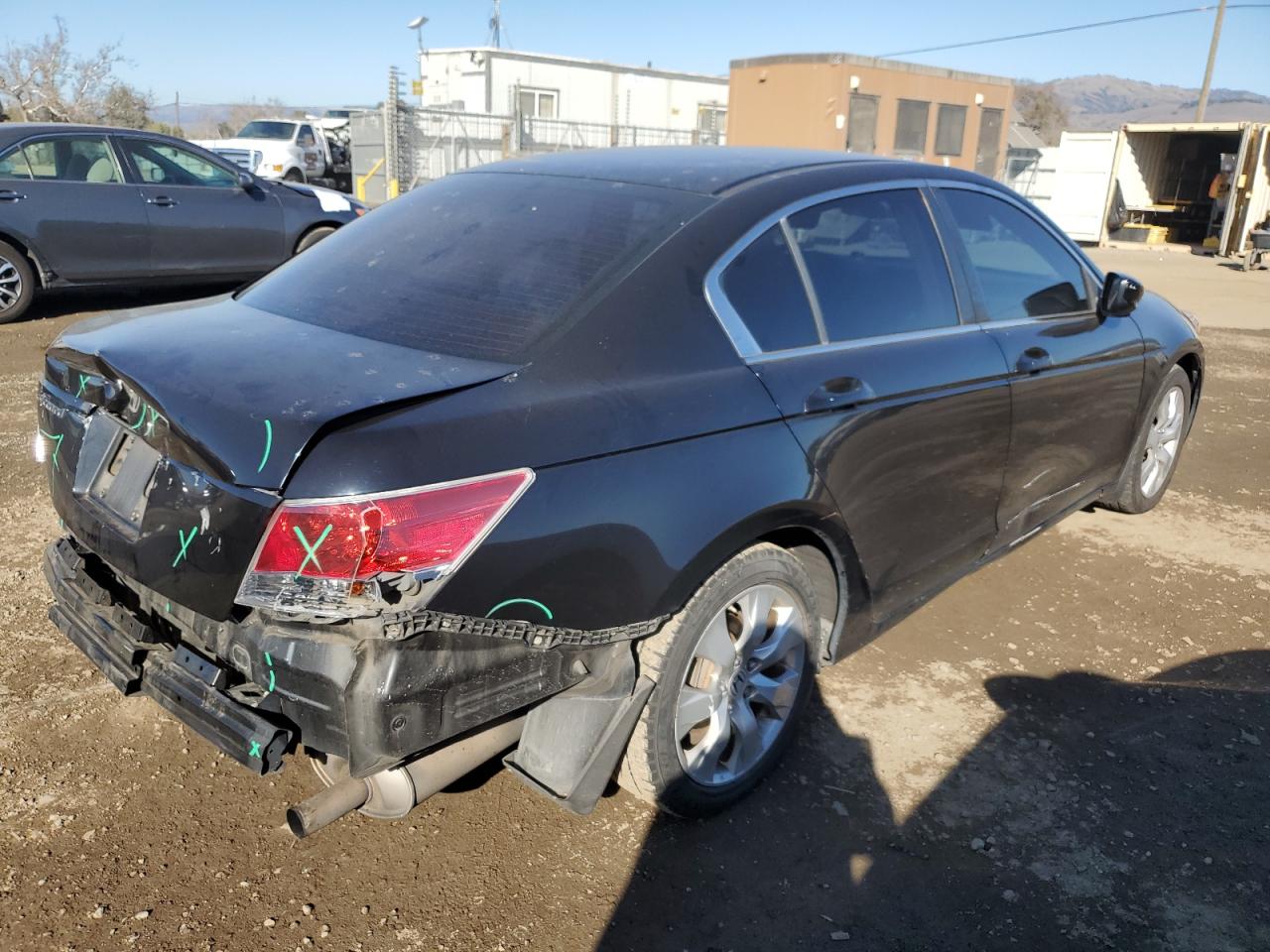 2008 Honda Accord VIN JHMCP26748C062955 Copart auction photo, rear end damage thumbnail 3