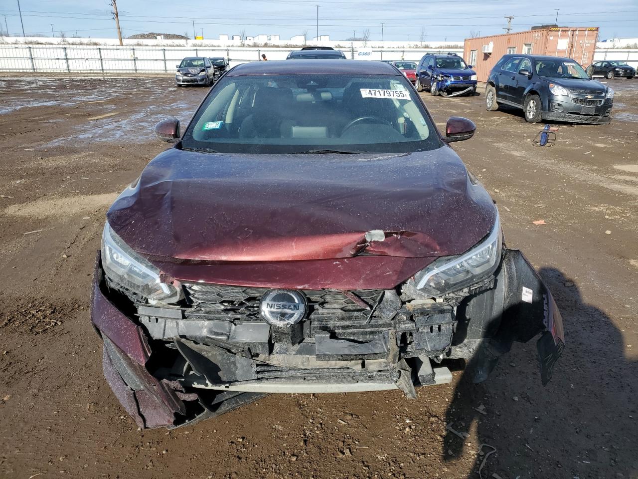 2021 Nissan Sentra VIN 3N1AB8CV8MY210817 Copart auction photo, front end damage thumbnail 5