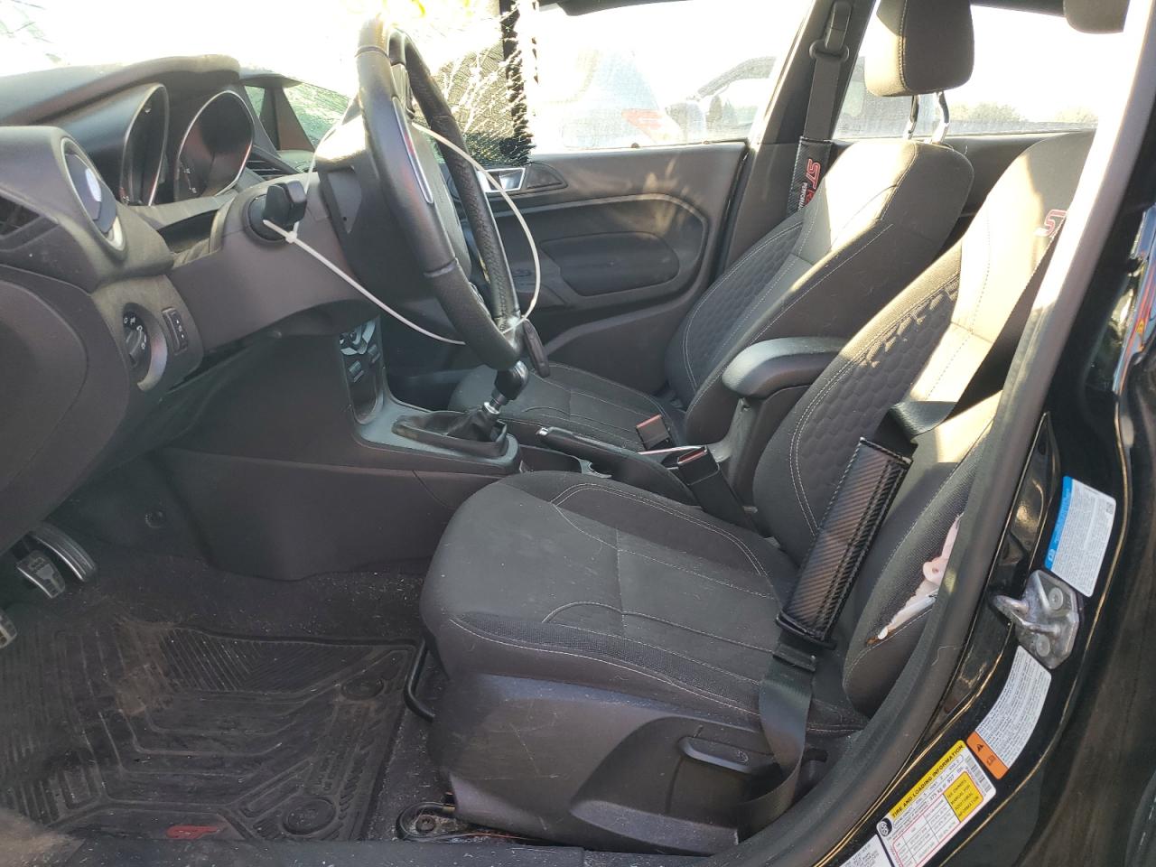 2017 Ford Fiesta VIN 3FADP4GX2HM117410 Copart auction photo, rollover damage thumbnail 7