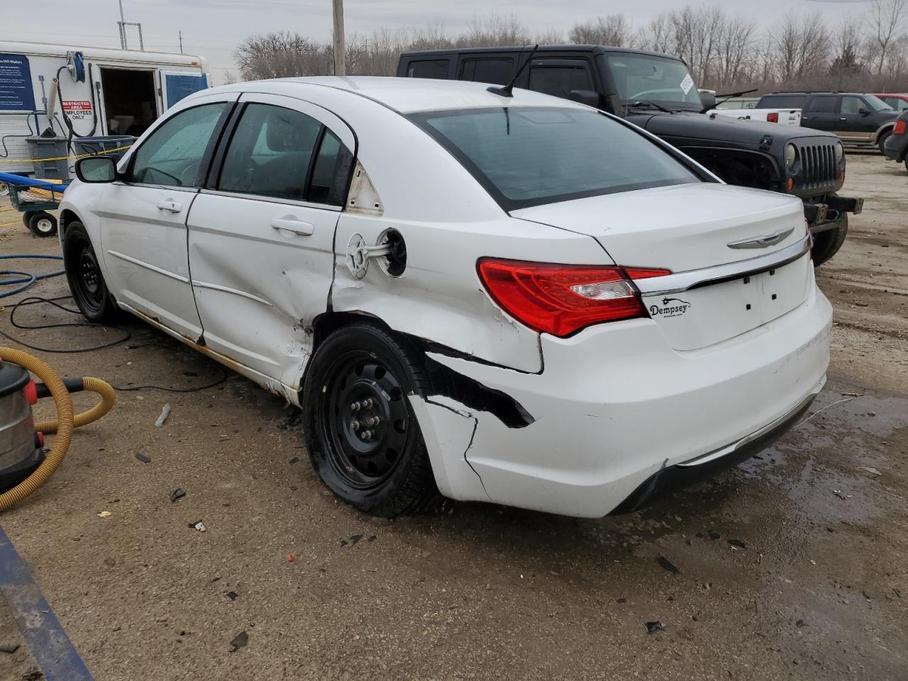 2012 Chrysler 200 VIN 1C3CCBAB5CN200142 Copart auction photo, side / rear end damage thumbnail 2