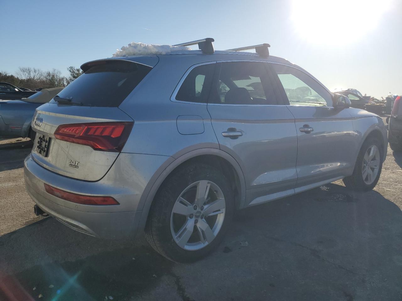 2018 Audi Q5 VIN WA1BNAFYXJ2201160 Copart auction photo, front end / side damage thumbnail 3