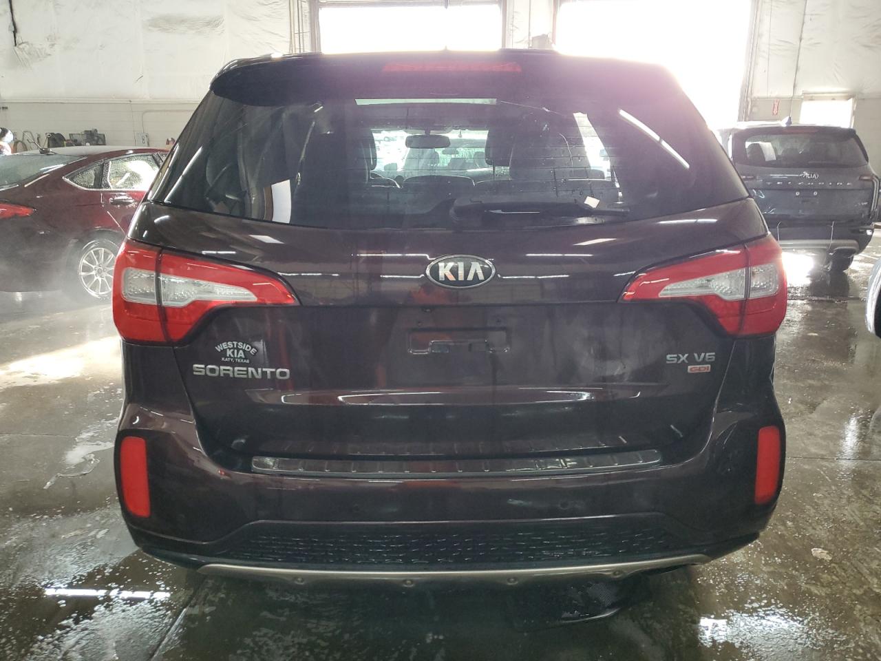 2014 KIA Sorento VIN 5XYKW4A73EG478635 Copart auction photo, front end / side damage thumbnail 6