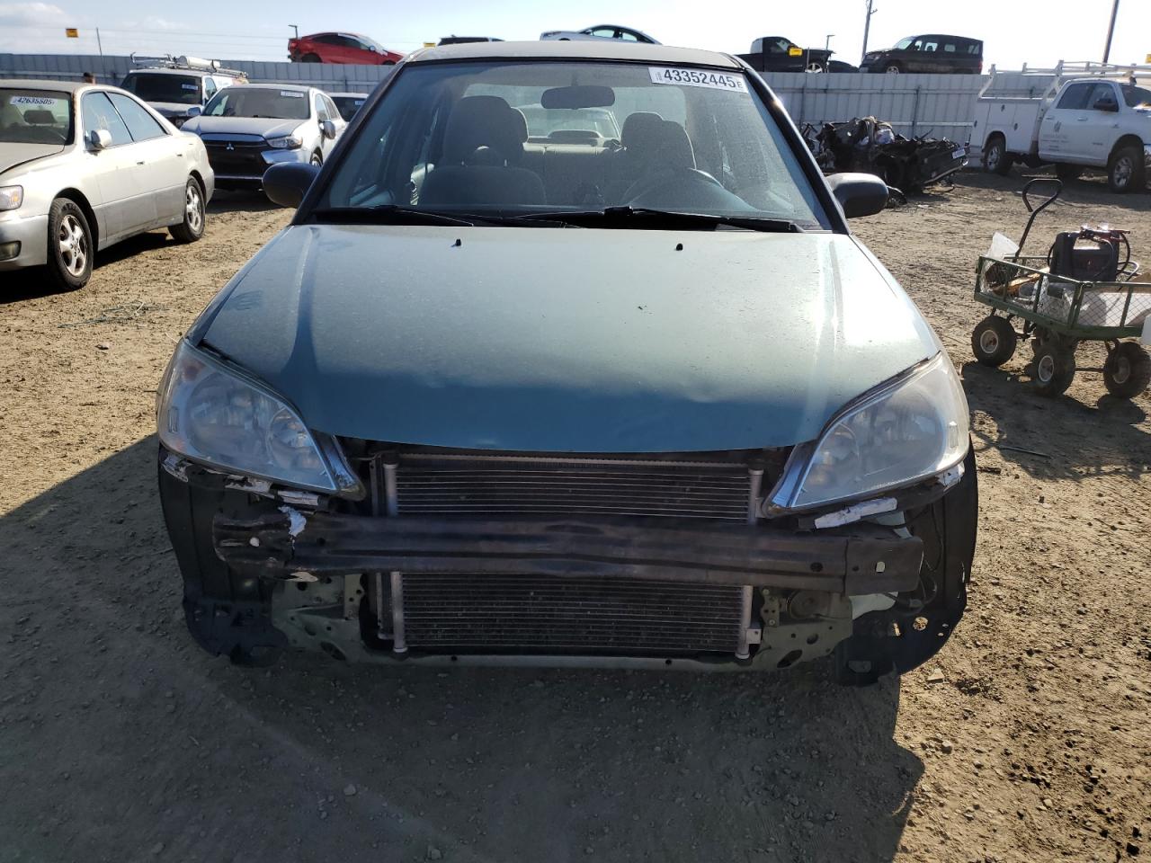 2004 Honda Civic VIN 2HGES16344H621297 Copart auction photo, front end damage thumbnail 5