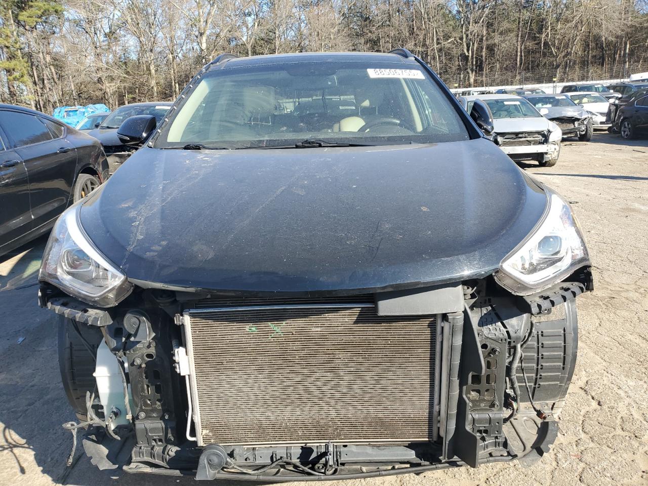 2016 Hyundai Santa Fe VIN KM8SR4HF8GU134929 Copart auction photo, front end / rear end damage thumbnail 5