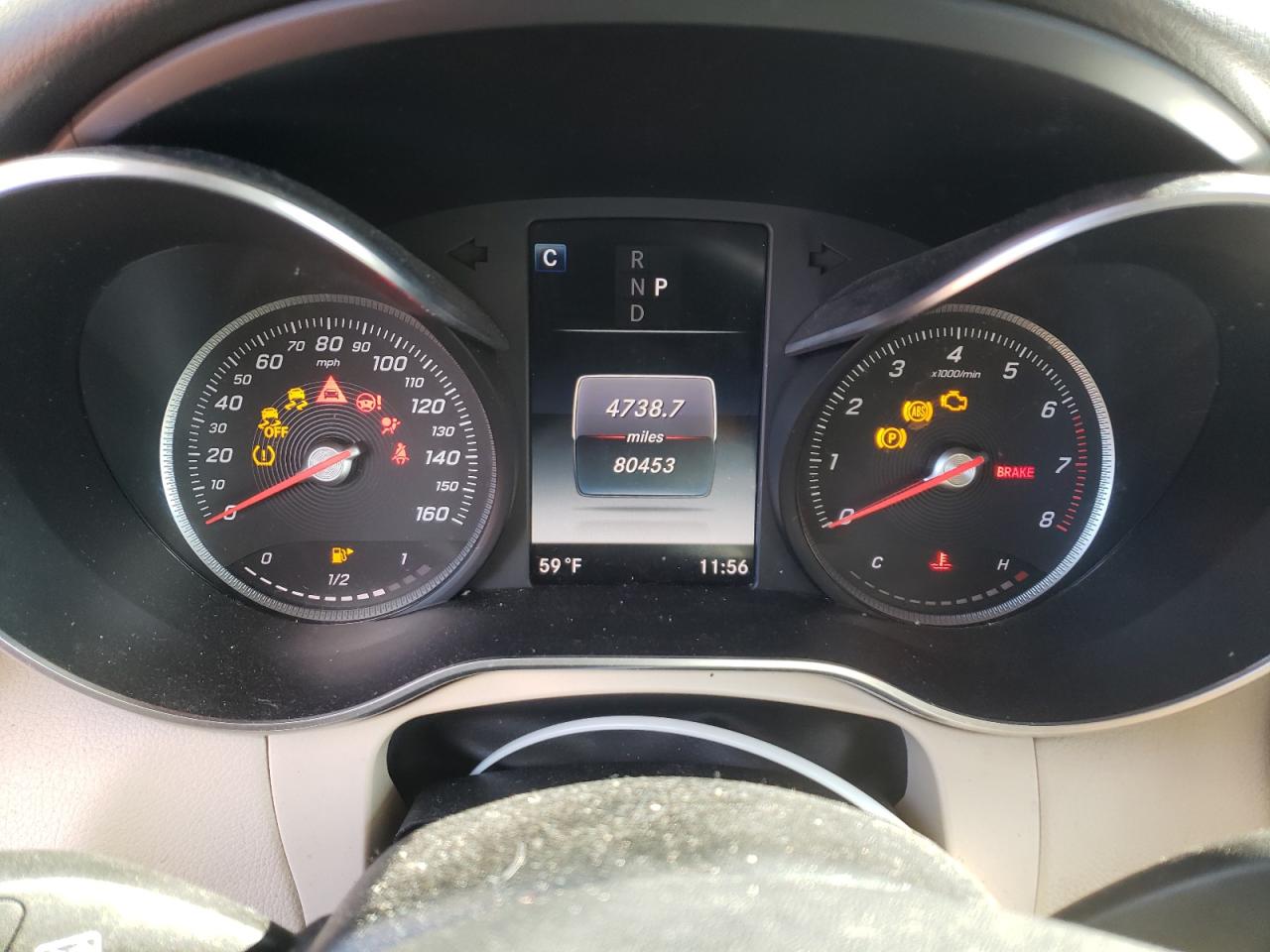 2019 Mercedes-Benz GLC VIN WDC0G4JB2KV148640 Copart auction photo, front end / mechanical damage thumbnail 9