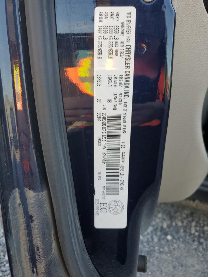 2012 Dodge Caravan VIN 2C4RDGBG1CR311235 Copart auction photo, side / minor dent/scratches damage thumbnail 14