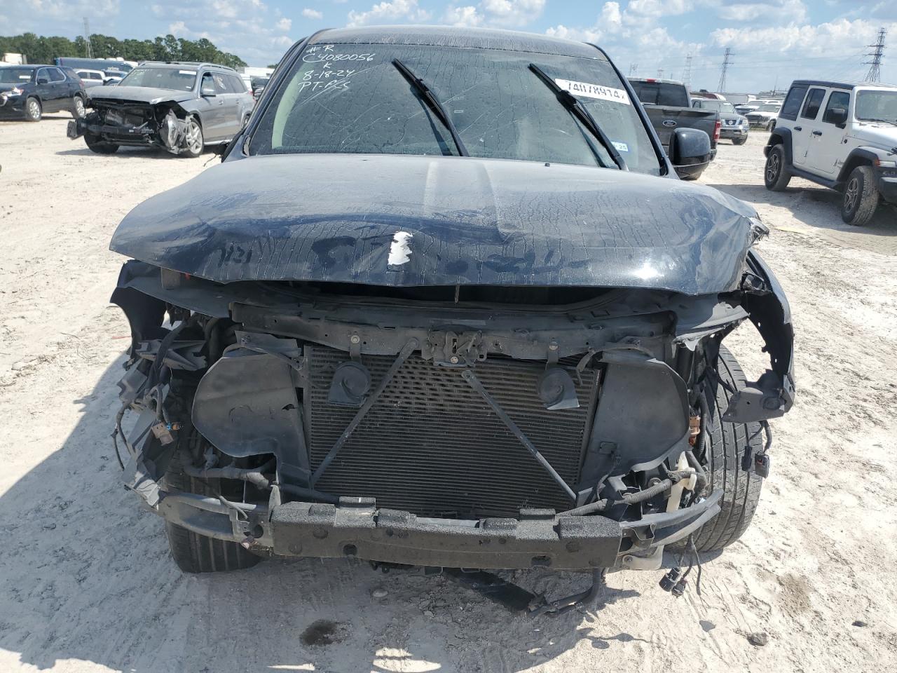 2013 Dodge Durango VIN 1C4RDHAG3DC663282 Copart auction photo, front end / side damage thumbnail 5