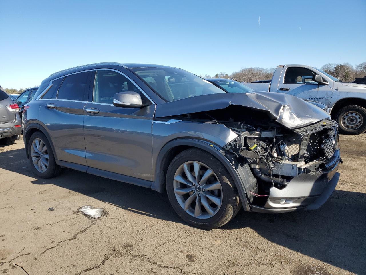 2021 Infiniti QX50 VIN 3PCAJ5BB2MF101156 Copart auction photo, front end damage thumbnail 4