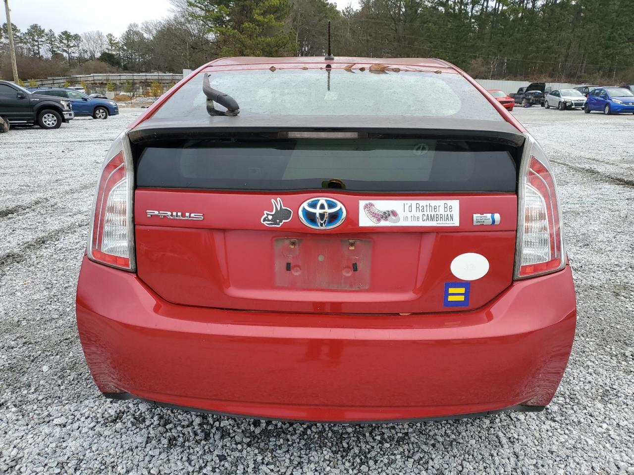 2014 Toyota Prius VIN JTDKN3DU6E0368957 Copart auction photo, minor dent/scratches damage thumbnail 6
