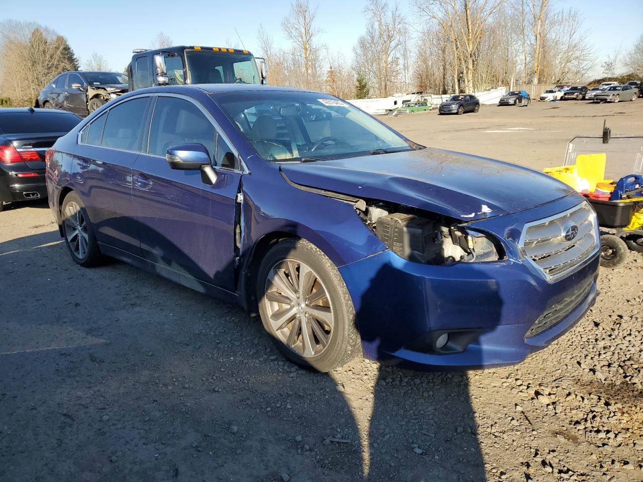 2017 Subaru Legacy VIN 4S3BNEK60H3026049 Copart auction photo, front end / side damage thumbnail 4
