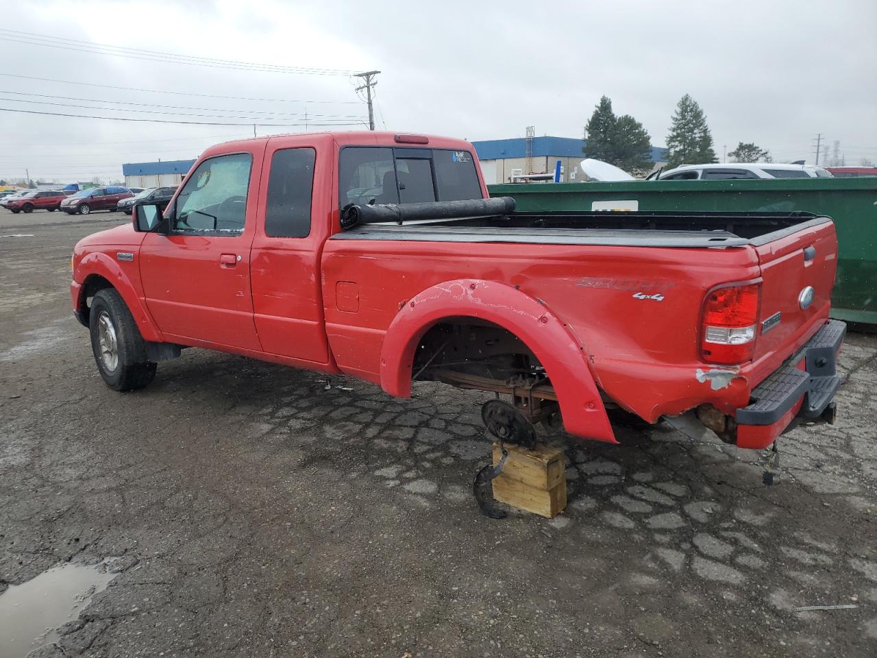 2007 Ford Ranger VIN 1FTZR45E97PA79209 Copart auction photo, rear end / side damage thumbnail 2