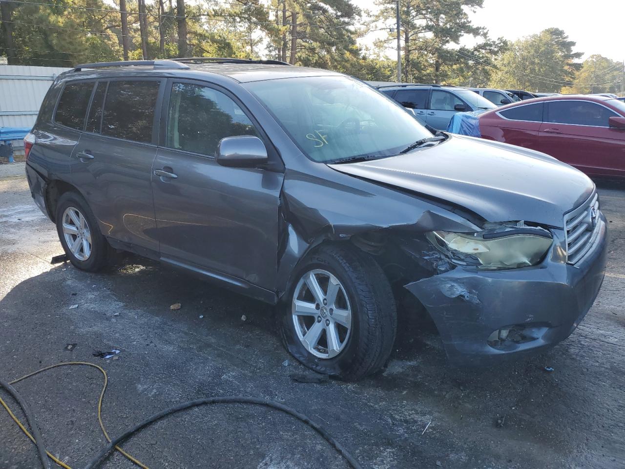 2010 Toyota Highlander VIN 5TDKK3EH2AS020347 Copart auction photo, front end / rear end damage thumbnail 4