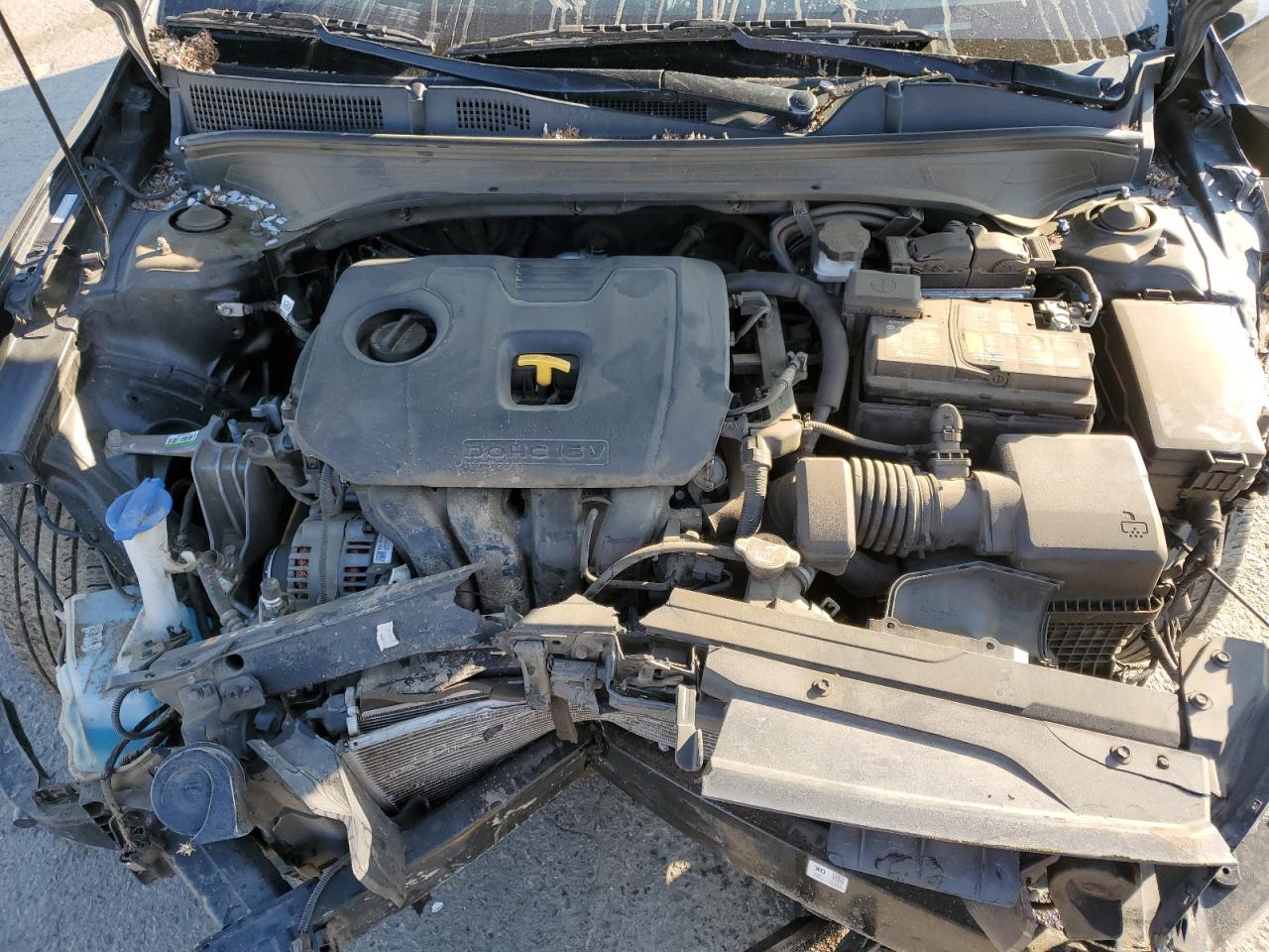 2022 KIA Forte VIN 3KPF24AD5NE460444 Copart auction photo, front end / side damage thumbnail 11