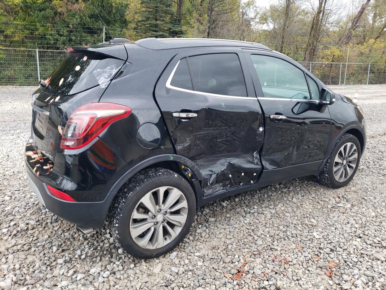 2019 Buick Encore VIN KL4CJESB0KB950074 Copart auction photo, side / rear end damage thumbnail 3