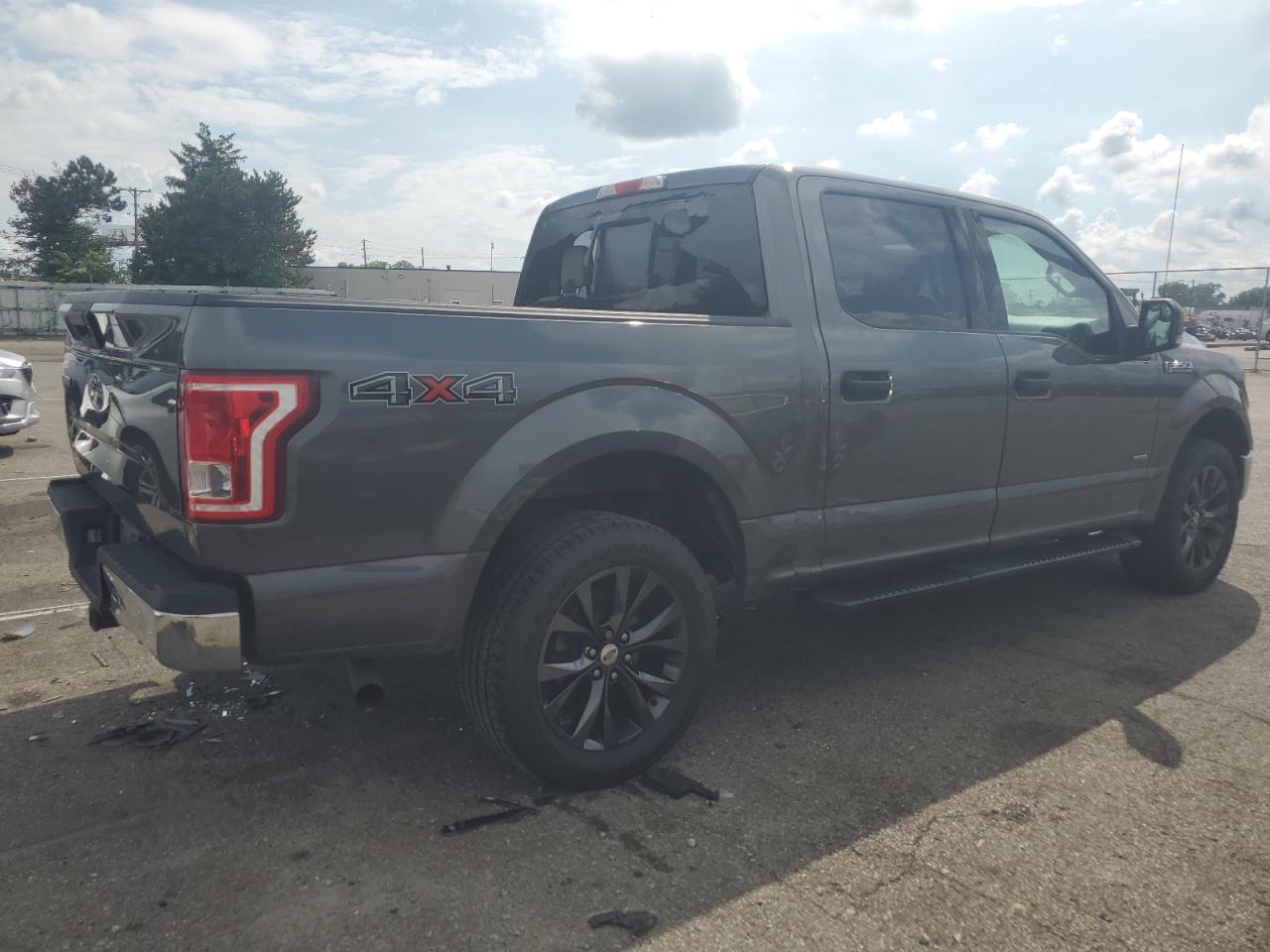 2017 Ford F-150 VIN 1FTEW1EP1HFA55341 Copart auction photo, burn damage thumbnail 3
