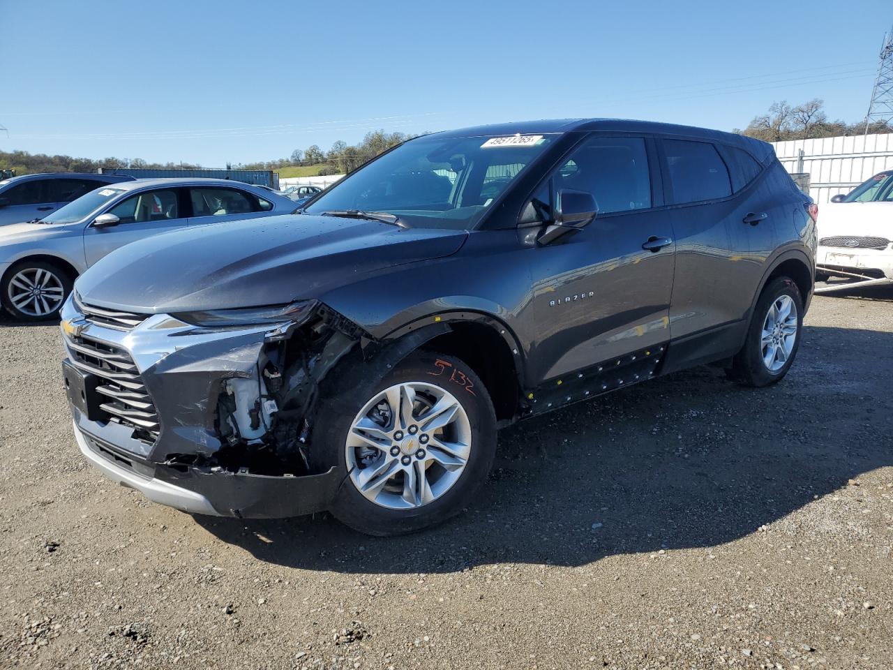 2022 Chevrolet Blazer VIN 3GNKBHR47NS193861 - Copart auction photo