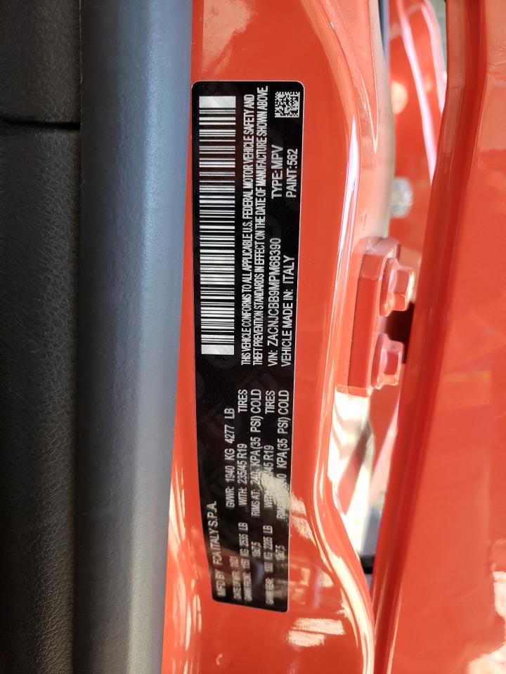 2021 Jeep Renegade VIN ZACNJCBB9MPM68390 Copart auction photo, front end / rear end damage thumbnail 14