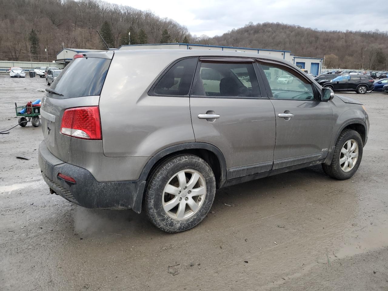2012 KIA Sorento VIN 5XYKTDA68CG235268 Copart auction photo, all over damage thumbnail 3