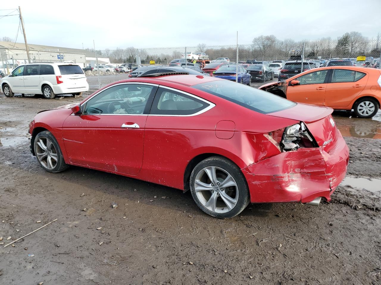 2012 Honda Accord VIN 1HGCS2B88CA005906 Copart auction photo, front end / side damage thumbnail 2