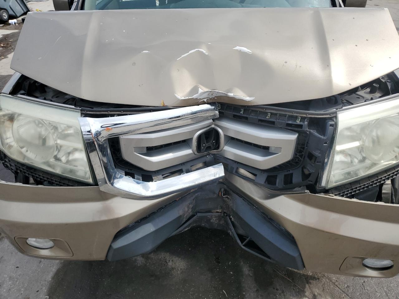 2010 Honda Pilot VIN 5FNYF4H59AB035700 Copart auction photo, front end / rear end damage thumbnail 12