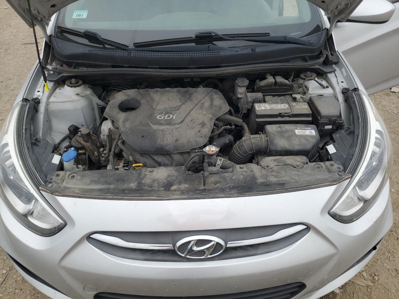 2017 Hyundai Accent VIN KMHCT5AE5HU307093 Copart auction photo, hail damage thumbnail 11