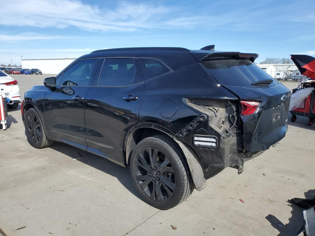 2020 Chevrolet Blazer VIN 3GNKBKRS5LS596116 Copart auction photo, rear end damage thumbnail 2