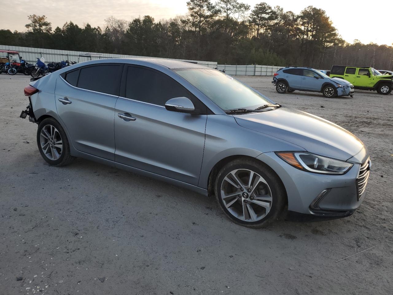 2017 Hyundai Elantra VIN 5NPD84LF5HH122028 Copart auction photo, rear end damage thumbnail 4