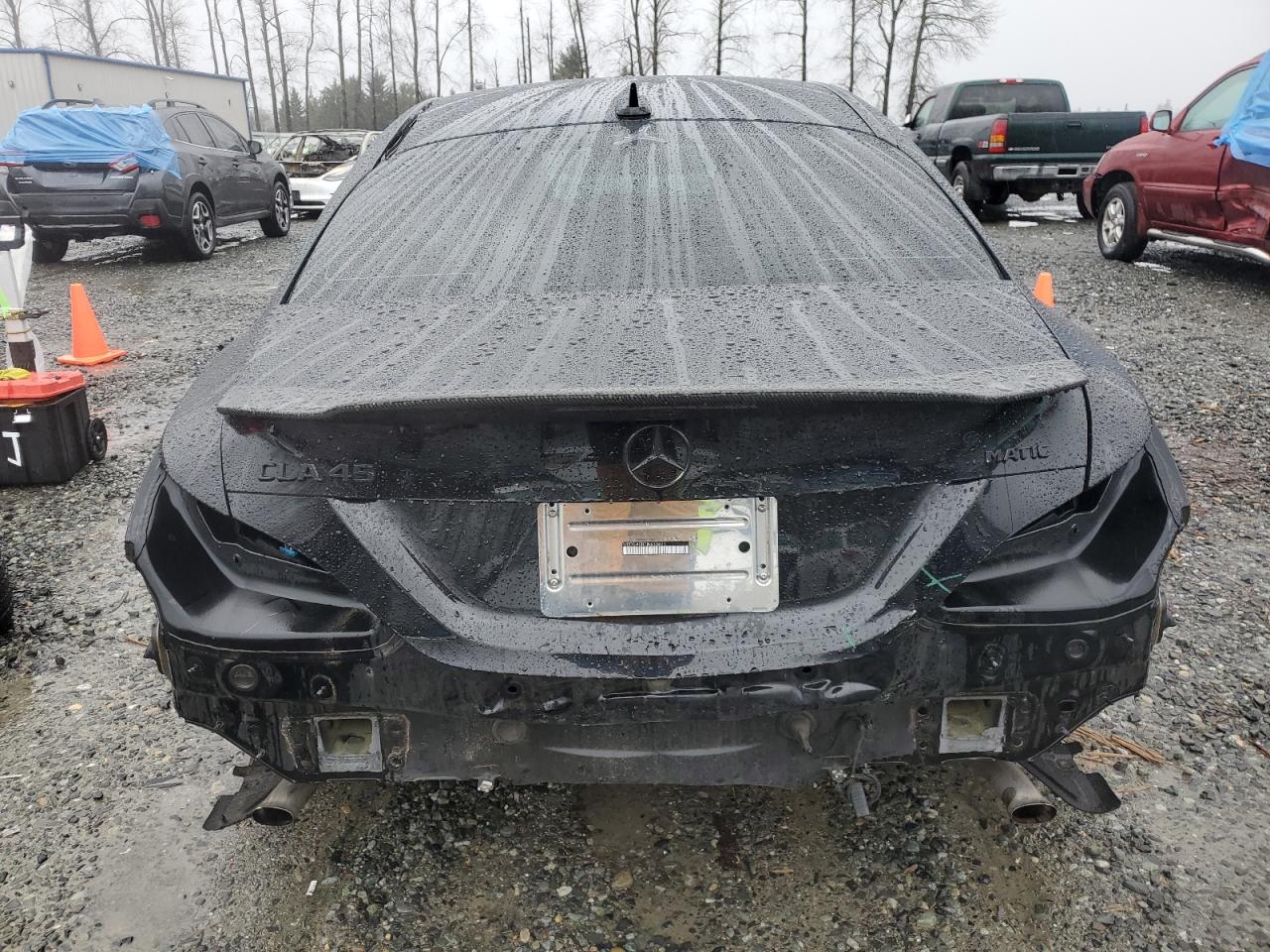 2018 Mercedes-Benz CLA-klasse VIN WDDSJ4GB7JN633691 Copart auction photo, undercarriage / side damage thumbnail 6