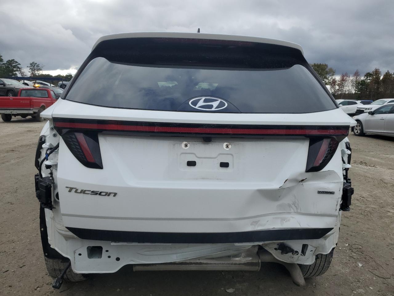 2022 Hyundai Tucson VIN 5NMJBCAE0NH140504 Copart auction photo, rear end damage thumbnail 6