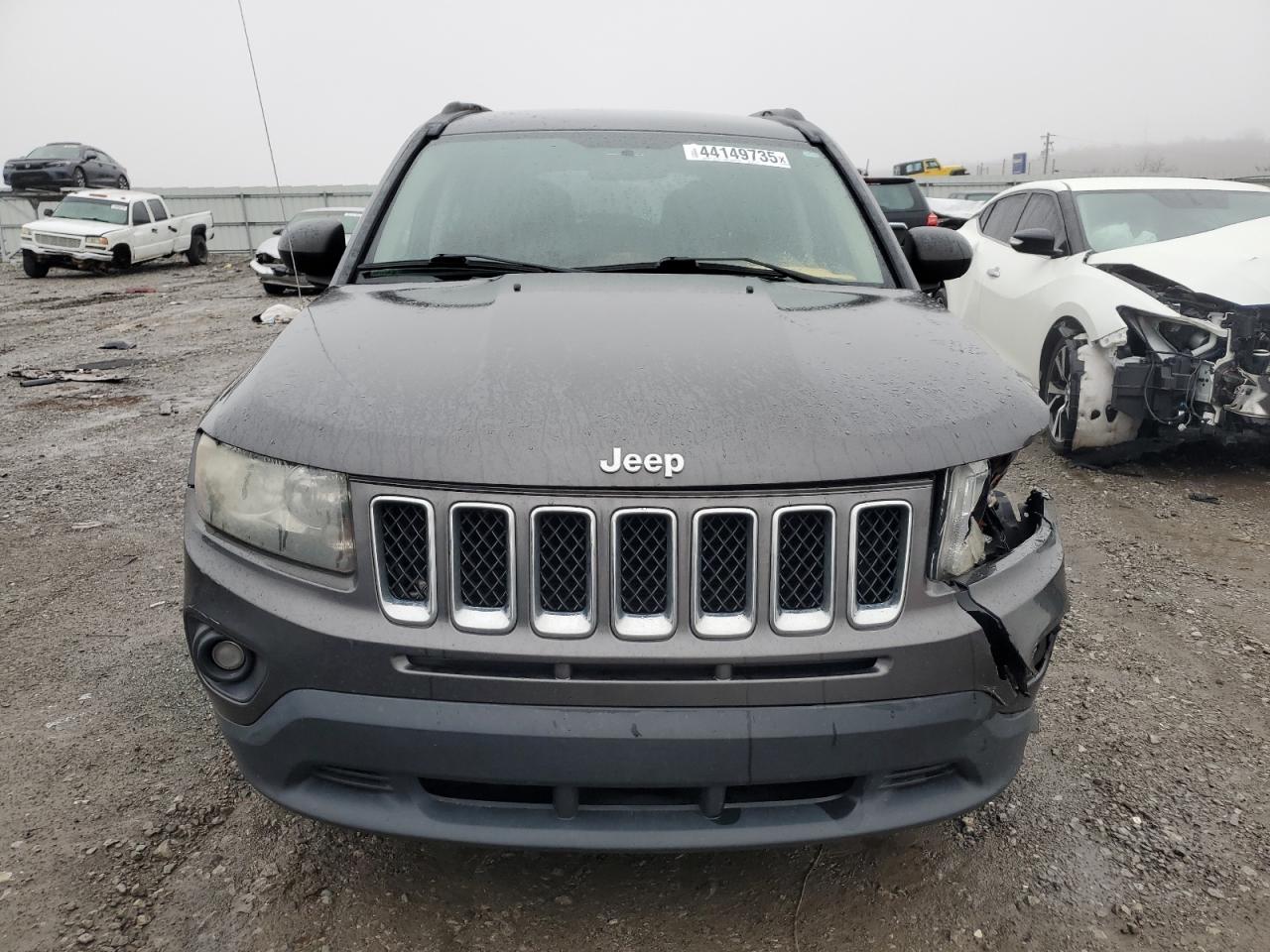 2014 Jeep Compass VIN 1C4NJCBA6ED843727 Copart auction photo, front end / side damage thumbnail 5