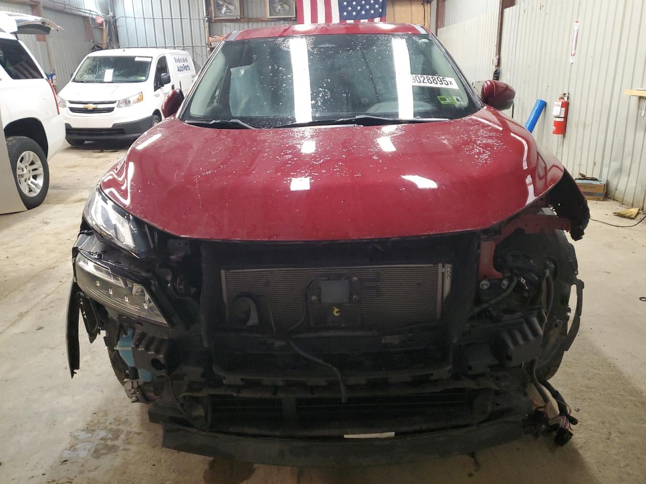 2021 Nissan Rogue VIN 5N1AT3BB3MC724535 Copart auction photo, front end damage thumbnail 5