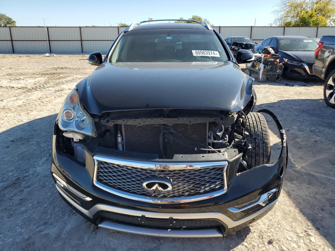2017 Infiniti QX50 VIN JN1BJ0RPXHM386925 Copart auction photo, front end / minor dent/scratches damage thumbnail 5