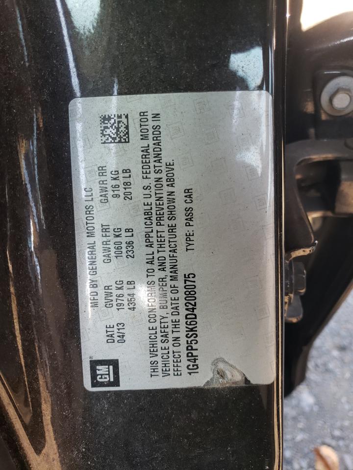 2013 Buick Verano VIN 1G4PP5SK6D4208075 Copart auction photo, mechanical / front end damage thumbnail 12
