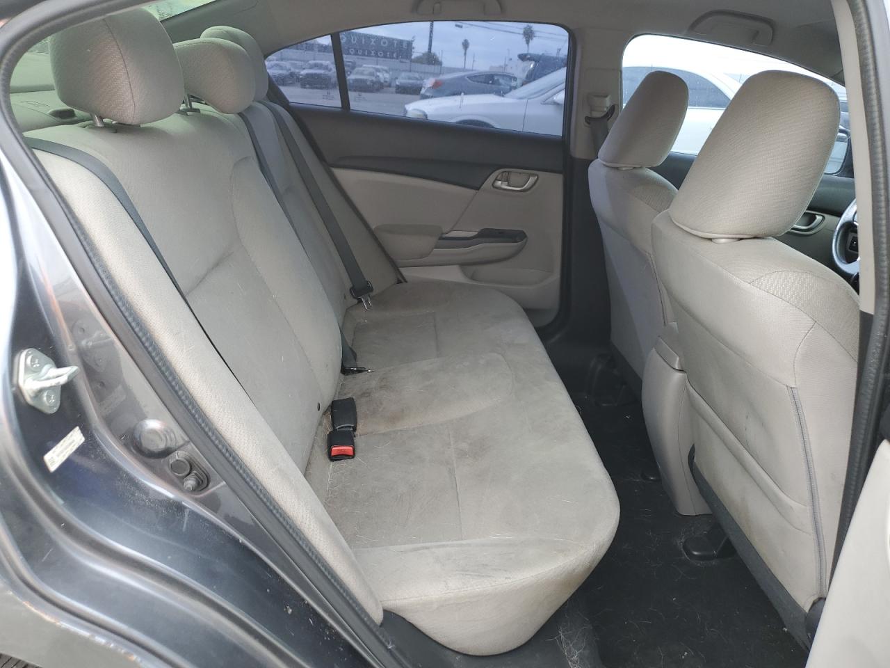 2013 Honda Civic VIN 19XFB5F50DE000498 Copart auction photo, rear end / side damage thumbnail 10