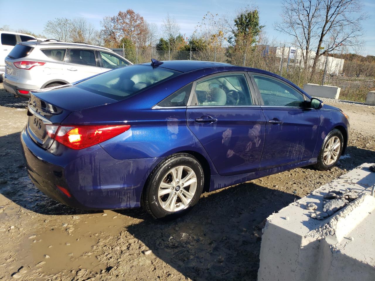 2014 Hyundai Sonata VIN 5NPEB4AC5EH873978 Copart auction photo, front end damage thumbnail 3