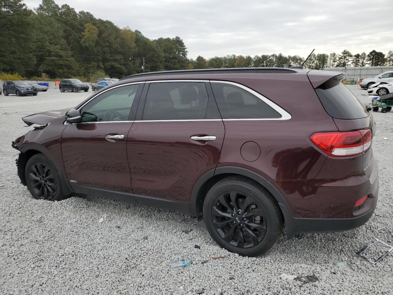 2019 KIA Sorento VIN 5XYPGDA59KG592085 Copart auction photo, front end / mechanical damage thumbnail 2
