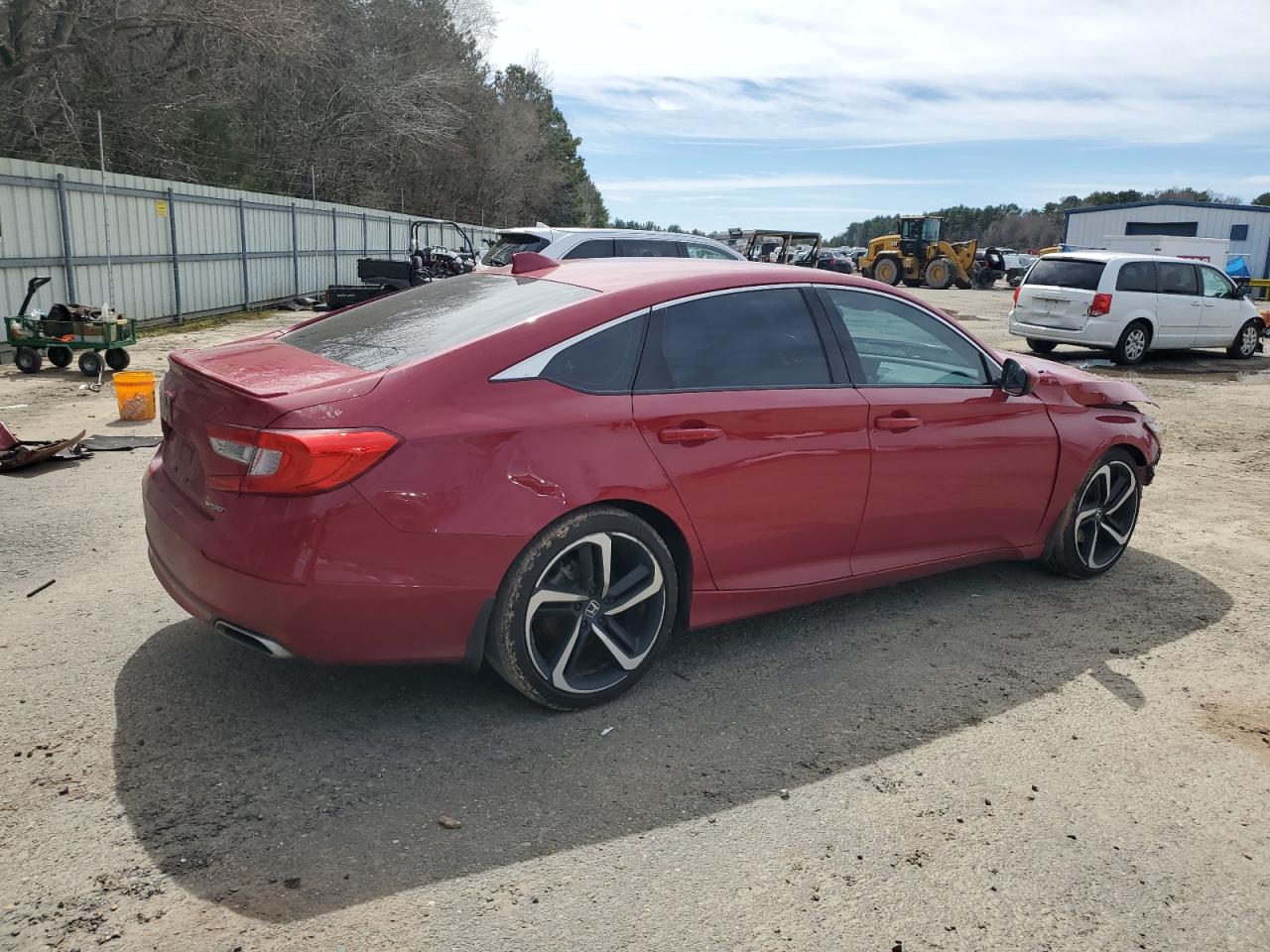 2018 Honda Accord VIN 1HGCV1F3XJA236240 Copart auction photo, front end / side damage thumbnail 3