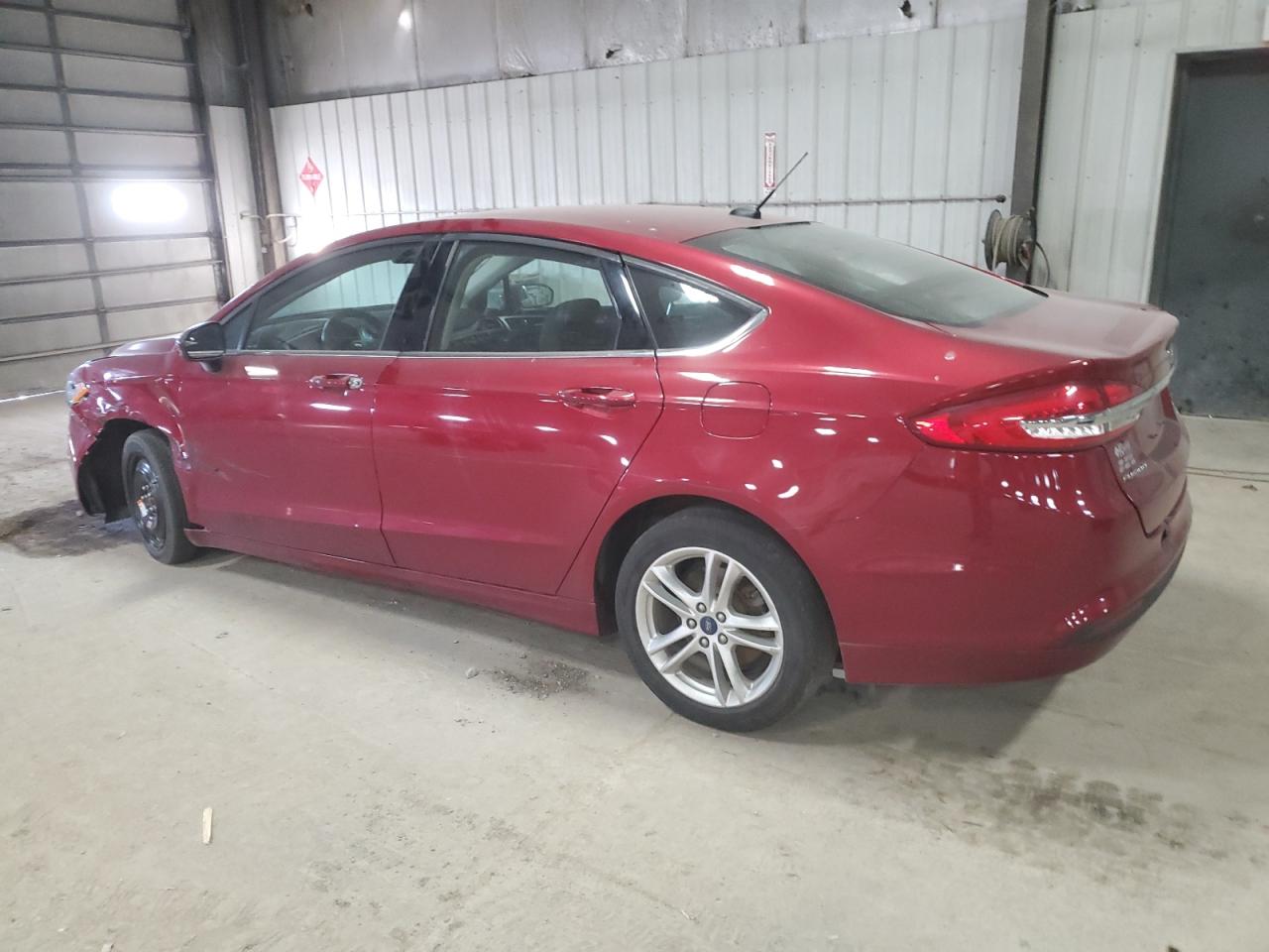 2018 Ford Fusion VIN 3FA6P0HD5JR143255 Copart auction photo, front end / undercarriage damage thumbnail 2