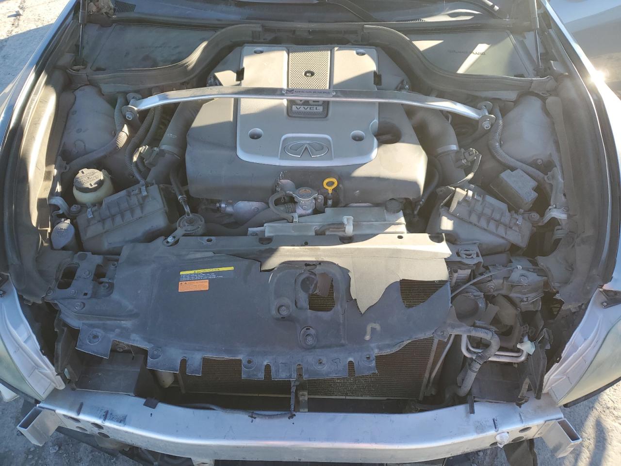 2012 Infiniti G VIN JN1CV6FE8CM200709 Copart auction photo, front end damage thumbnail 11