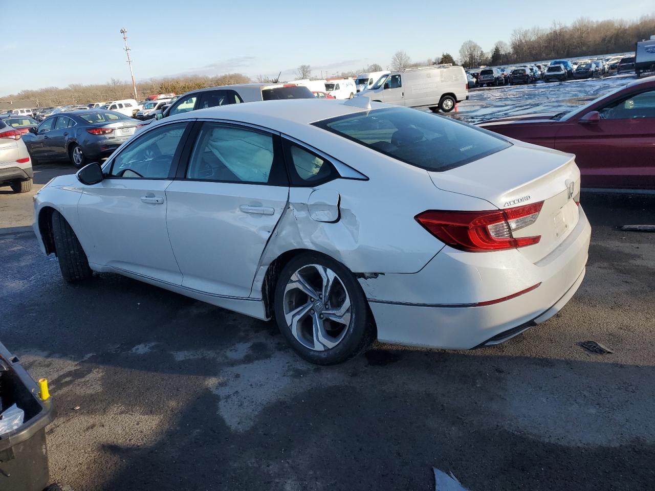 2020 Honda Accord VIN 1HGCV1F46LA053770 Copart auction photo, side / rear end damage thumbnail 2