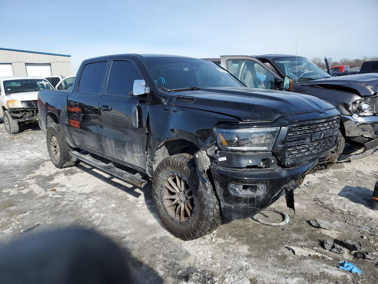 2022 RAM 1500 VIN 1C6RRFFG0NN385193 Copart auction photo, all over damage thumbnail 4