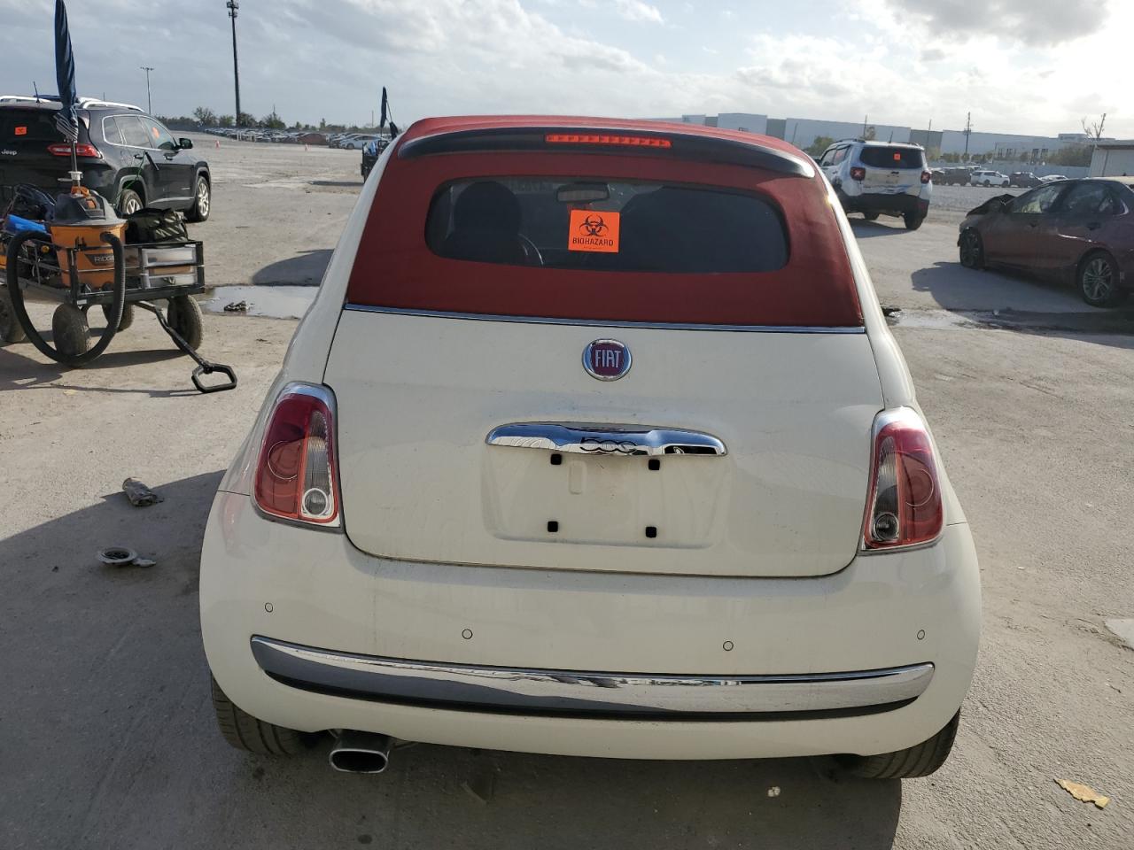 2013 Fiat 500 VIN 3C3CFFER5DT739271 Copart auction photo, front end damage thumbnail 6