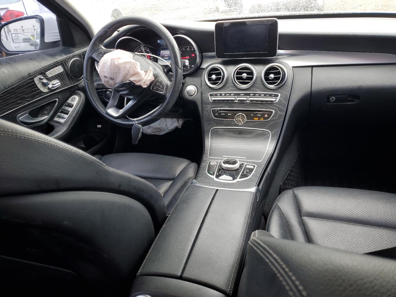 2017 Mercedes-Benz C-klasse VIN WDDWF4KB5HR304016 Copart auction photo, side damage thumbnail 8